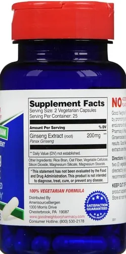 Vista 2 de Good Neighbor Pharmacy GNP Ginseng 200 mg, 50 cápsulas