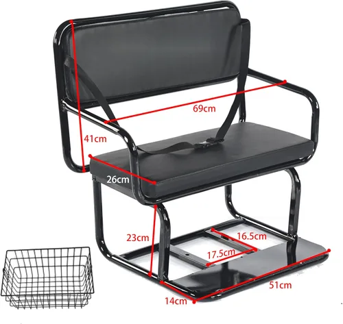 Vista 2 de Triciclo para adultos de 24 pulgadas, 7 velocidades, 3 ruedas con cestas traseras para mujeres/hombres/personas mayores, picnic, ejercicio, compras
