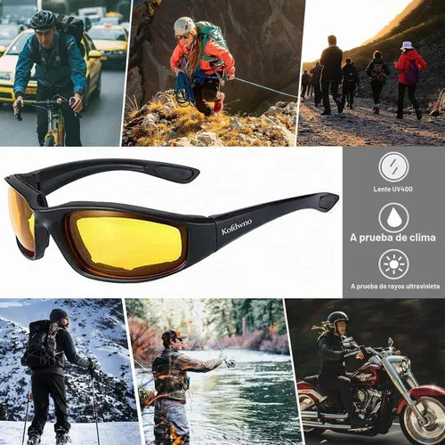 Vista 2 de Día y noche conducción motocicleta montar gafas gafas gafas de motocross