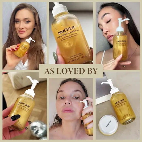 Vista 6 de BIOCHEM Golden Placenta Ultra Essence - Suero facial de placenta con lámina dorada, antienvejecimiento, hidratante, reafirmante, arrugas, líneas