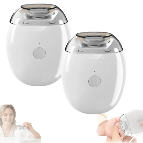 Vista 7 de Molinillo de uñas automático universal, portátil 3 en 1 con luz LED y 3 velocidades, cortador de uñas automático silencioso de 360° y recortador