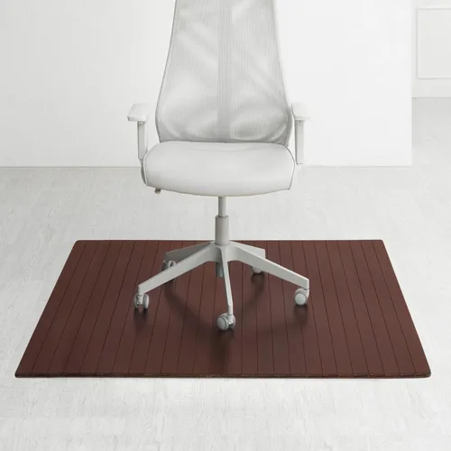 Vista 18 de Anji Mountain - Tapete de bambú enrollable para silla, con reborde., Bambú, Cerezo oscuro