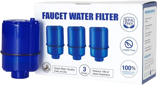 Vista 6 de Nispira Blue RF-99XX - Filtro de agua de repuesto compatible con sistemas de filtración de grifos PUR, PUR Plus, elimina cloro, plomo, olor