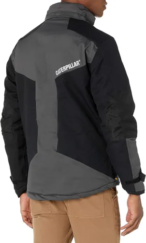 Vista 3 de Caterpillar Men's Triton Insulated Jackets with Waterproof Shell, 2-Way Front Zipper, and Removable Adjustable Hood