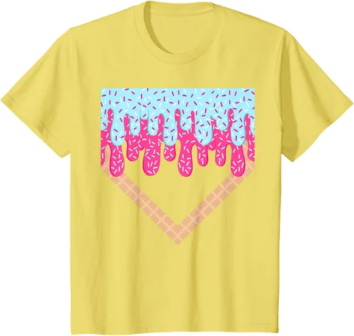 Vista 53 de Baseball Drip Boys Home Plate Ice Cream Sport Players & Fans Camiseta