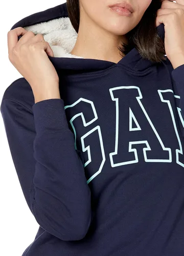 Vista 3 de GAP Sudadera con capucha con forro Sherpa con logotipo para mujer