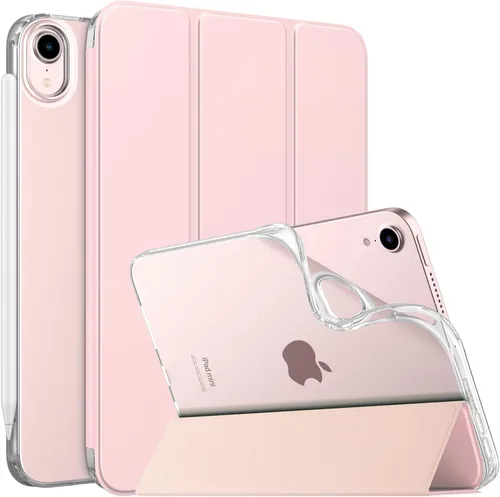 Vista 14 de MoKo Funda para el nuevo iPad mini 7 (A17 Pro) 2024, Funda para iPad mini de 6ª generación 2021 (21,08 cm), Funda para iPad mini 6, Funda trasera