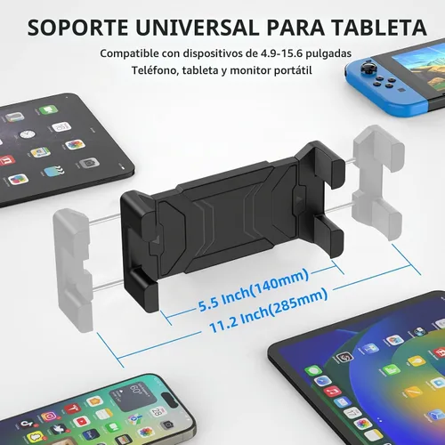 Vista 7 de Urmust Soporte de pared para tableta para iPad, rotación de 360°, soporte ajustable para tablet con brazo extensible de aluminio, para iPad
