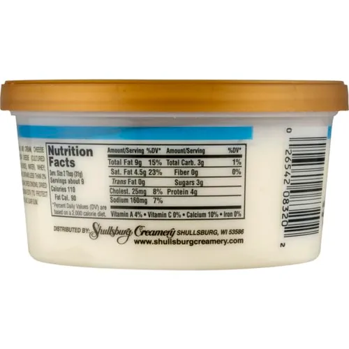 Vista 2 de Brewster House - Crema de queso cheddar blanco afilado - 10 oz.