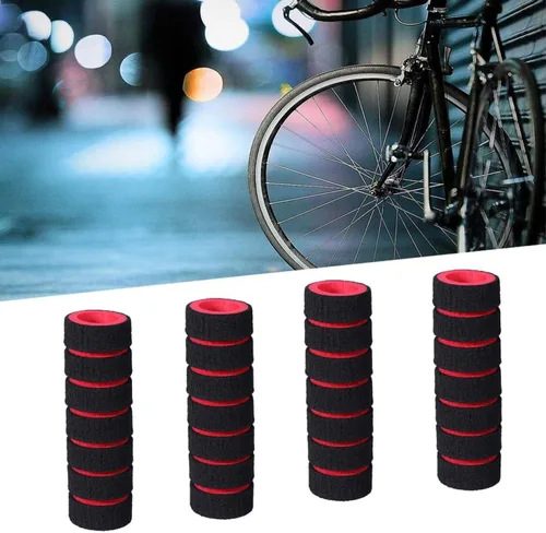 Vista 2 de INOOMP Cubierta antideslizante de espuma para manillar de bicicleta, agarres de barra de mango de esponja para bicicletas plegables eléctricas