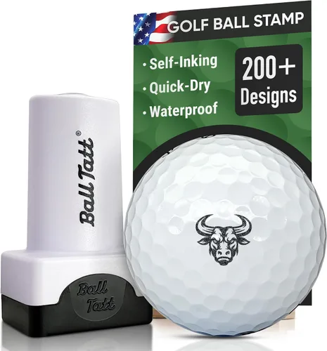 Vista 6 de Sello de pelota de golf - Marcador autoentintado - Herramienta de marcado permanente de secado rápido, sin fugas ni recargas, sello de golf