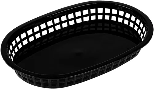 Vista 2 de Restaurantware Cestas de comida rápida de 10.5 x 7.3 x 1.5 pulgadas, 10 cestas ovaladas para delicatessen, aptas para microondas, lavavajillas