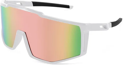 Vista 4 de FEISEDY Gafas de sol deportivas para jóvenes, adolescentes y adultos, gafas de sol para ciclismo, béisbol y tenis, gafas de sol para hombres