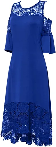 Vista 5 de Ruziyoog Vestido sexy de verano para mujer, talla grande, con lentejuelas, para fiesta, cóctel, noche, elegante, vestido de graduación, Arco iris
