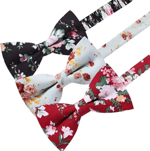 Vista 2 de AUSKY 8 PACKS Elegant Adjustable Pre-tied Bow Ties for Men Boys (1&4&5&6&8 Pack for option)