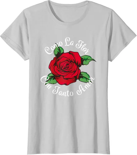 Vista 22 de Como La Flor - Bailar Cumbia - Mexican Rose Fiesta Regalo Camiseta Negro