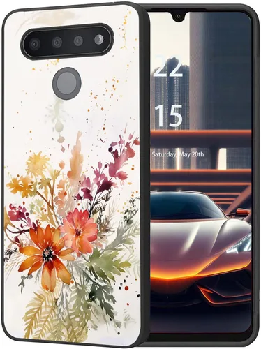 Vista 26 de Funda protectora duradera para LG Stylo 6 para LG Stylo 6 2020 6.8 pulgadas, diseño de hojas de aguacate