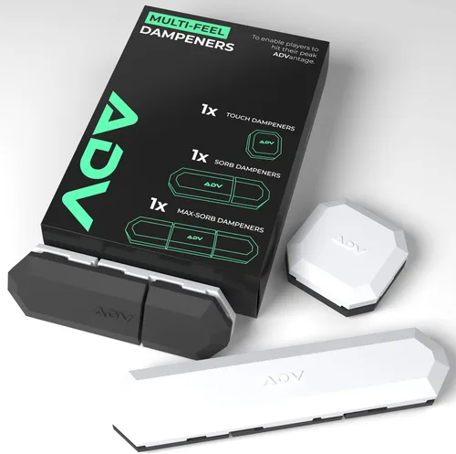 Vista 17 de ADV Tennis Amortiguador con tacto personalizado, paquete de 3, amortiguador de raqueta para reducir la vibración, aliviar los síntomas de lesiones