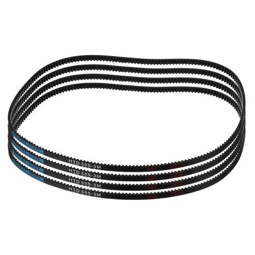 Vista 32 de uxcell 5 piezas HTD-3M Correa de distribución de goma 48 dientes, 144 mm de paso, 6 mm de ancho x 2,4 mm de altura, Correa de polea de distribución