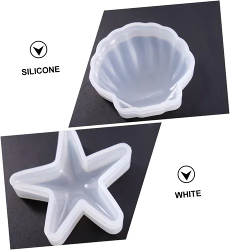 Vista 2 de Anneome Moldes de silicona únicos para caracolas de estrella de mar, seguros para hacer jabón de bricolaje para decoración