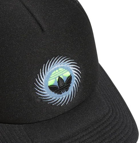 Vista 3 de adidas Originals Camionero giratorio de trébol juvenil para niños, negroazul cielo claroamarillo limón lúcido, talla única, Negro
