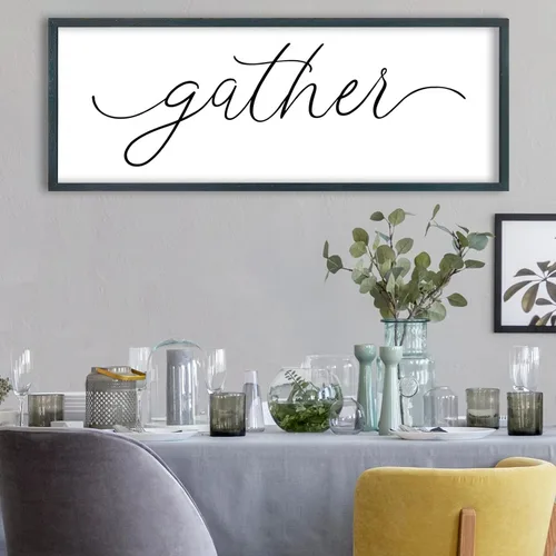 Vista 19 de FZMHASLWW Decoración de Pared para Comedor Bendición Cristiana Bendice la Comida Familia Amor Letrero de Versículo Bíblico 32"×12" Escritura