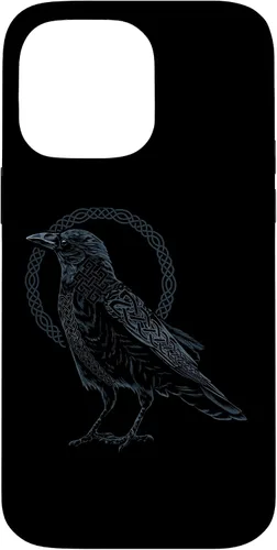 Vista 20 de Funda para iPhone 11 Pro Max Crow Raven Viking Valhalla Berserker nórdico nórdico de mitología nórdica