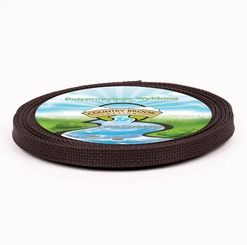 Vista 6 de Country Brook Design - Correa de polipropileno (Polypro) de 1/2 pulgada Negro