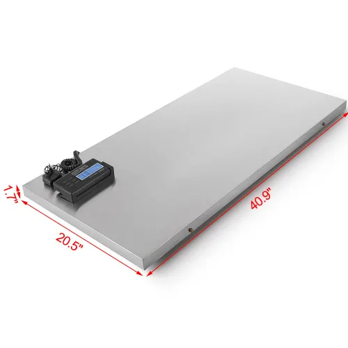 Vista 8 de Báscula para perros para razas grandes, báscula digital postal de 660 libras, báscula de acero inoxidable resistente para ganado