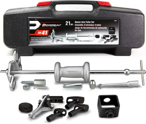 Vista 2 de Powerbuilt Juego de herramientas extractoras de eje maestro, para quitar la parte delantera y trasera, rodamientos y sellos, kit de reparación