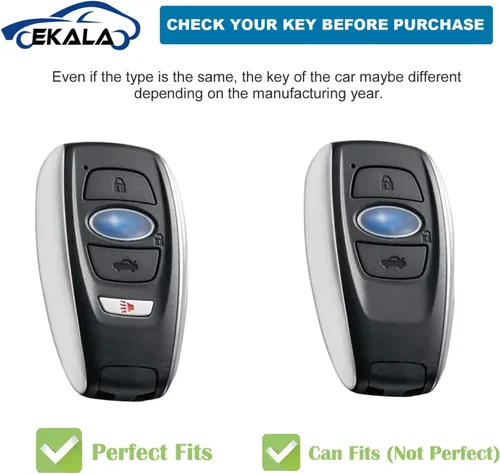 Vista 2 de EKALA Funda para llavero Subaru con llavero compatible con Crosstrek/Forester/Outback 2024 para Subaru Impreza WRX STI BRZ Crosstrek Ascent Legacy 4