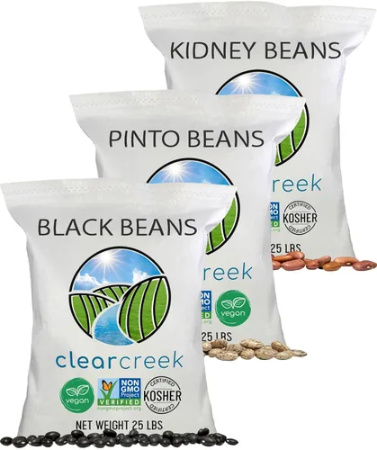 Vista 8 de CLEAR CREEK Frijoles Negros Cultivados en el Estado de Washington 1 libra Proyecto Verificado Sin OGM Vegano Kosher Sin Irradiar