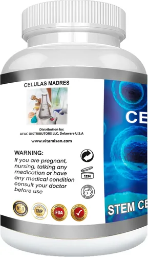 Vista 3 de VITAMISAN 4 Celulas Madres Stemcells AFA Algas Verde Azul Antienvejecimiento 240 Cápsulas