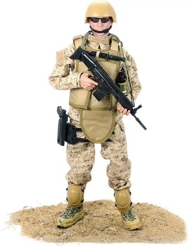 Vista 2 de Pipigirl Figura de acción de fuerzas especiales de 1/6 de 12 pulgadas, modelo de soldado flexible del equipo SWAT, para niños, adultos, sellos