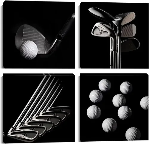 Vista 8 de Pankila Imágenes artísticas para pared de campo de golf, póster en lienzo impreso de golf de Estados Unidos, decoración de pared para sala de estar