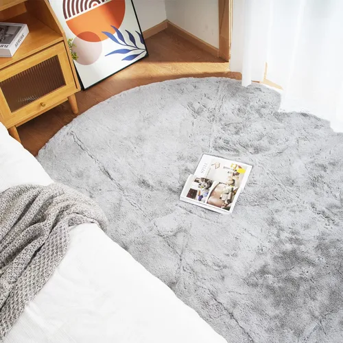 Vista 35 de Ghouse Alfombra ultrasuave de pelo sintético de conejo 2x3, alfombras lavables a máquina para dormitorio, alfombras esponjosas para sala de estar