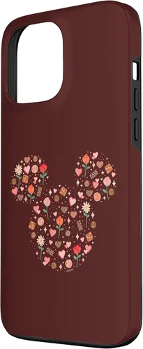 Vista 2 de iPhone 13 Pro Max Disney Mickey Mouse Icon Fill Chocolates Flowers Hearts Love Case