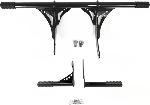 Vista 9 de Estriberas de Carretera Protector de Motor Barra Antivuelco Soporte de Protección Compatible con Harley Softail Street Bob FXBB, Low Rider FXLR