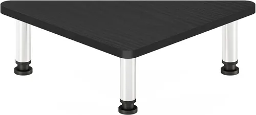Vista 7 de Furinno Turn-N-Tube - Soporte elevador para monitor de esquina con tubos de acero inoxidable, Americano