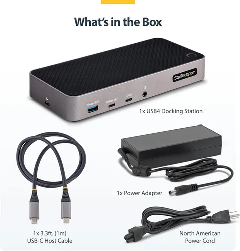 Vista 7 de StarTech - Base universal USB-C triple 4K, MacBook Pro Air y Windows, HDMI DP Windows macOS ChromeOS Ubuntu, Intel Apple Silicon AMD Snapdragon X