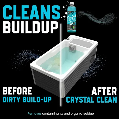 Vista 4 de Oh Yuk Tratamiento de agua fría 5 en 1 – Limpiador, clarificador, acondicionador, combate los olores, desodoriza – Cuidado de baño de hielo y bañera
