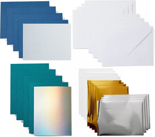 Vista 9 de Cricut Joy Foil - Tarjetas de inserción de transferencia, Blue Lagoon Sampler - A2