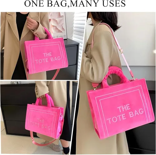 Vista 2 de JQAliMOVV The Tote Bags para mujer, bolsos de cuero de moda, bolso cruzado grande con asa superior para viajes y trabajo