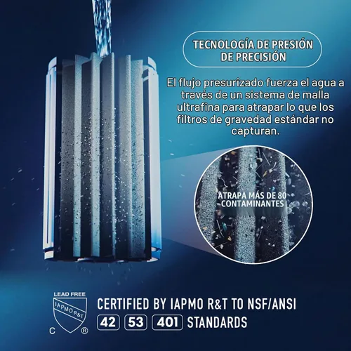 Vista 3 de Ninja Sistema inteligente de filtración de agua HydraSense™, WF1001