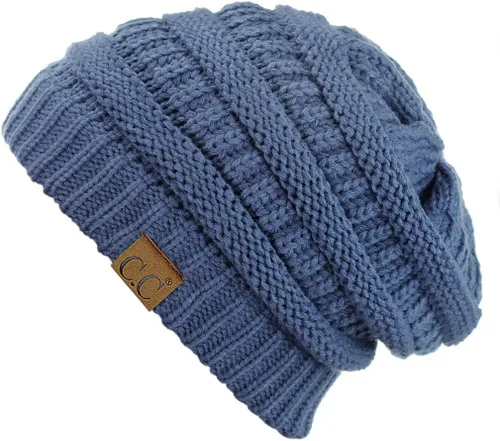 Vista 215 de C.C Trendy Warm Chunky Soft Stretch Cable Knit Beanie