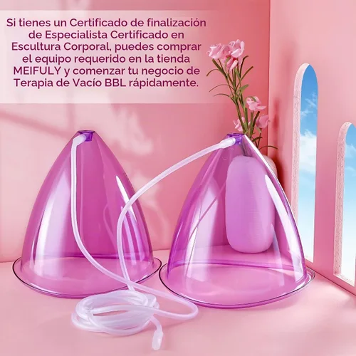Vista 8 de Meifuly - Accesorios para máquina de ventosas al vacío, Meifuly Premium de 60.9 fl oz, extra grande, elevador de glúteos, ventosas, con manguera