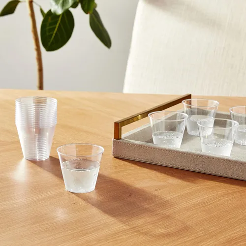 Vista 3 de Fineline Settings Savviserve - Vaso de plástico duro transparente de 5 onzas, 500