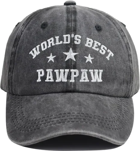 Vista 9 de World's Best - Gorras de béisbol para hombre, de algodón envejecido, ajustable, para papá y abuelo, regalos para Abuelo Pappy