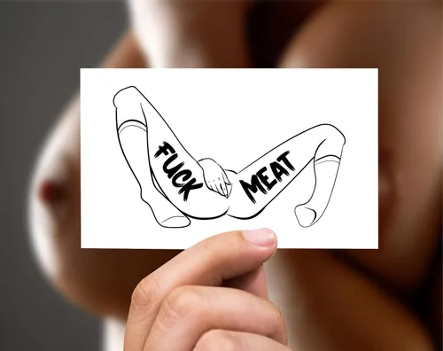 Vista 2 de 27 palabras y frases hardcore sexy travieso rizado tatuaje temporal para adultos
