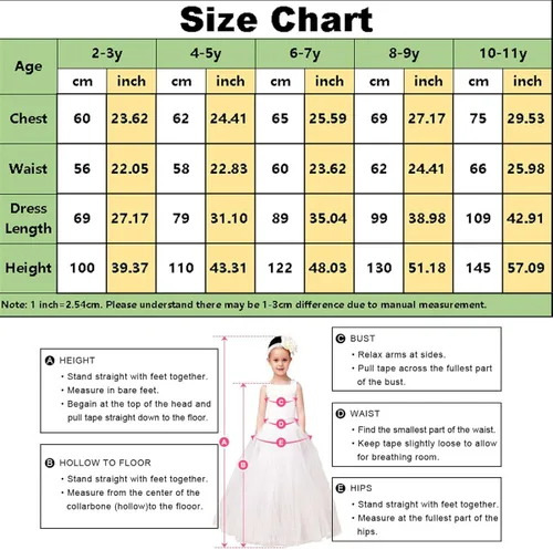 Vista 3 de TYHTYM Deluxe Princess Costumes Little Girls Dress Kids Fancy Gown Cosplay Halloween Party